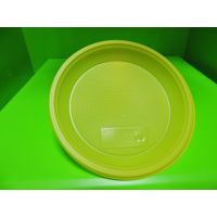 Тарелка пластиковая одноразовая ПС Д= 170  желтая Диапазон 100 шт/упак, 1600 шт/кор.